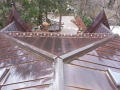 snow fence on difficult copper roof