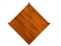 Diamond shaped metal roof shingle woodgrain paint Frontier