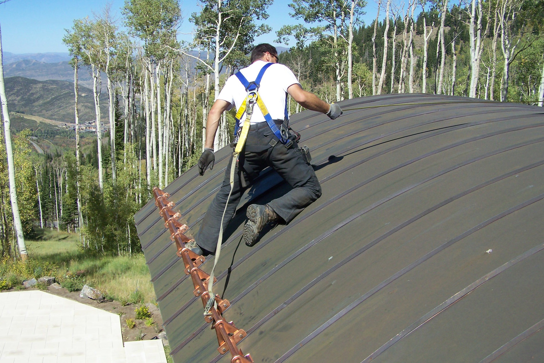 Snow fence for snow abatement on roofs | Fine Metal Roof Tech